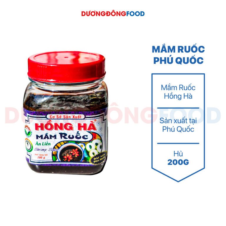 Mắm ruốc Hồng Hà ăn liền hủ 200g – Đặc Sản Phú Quốc